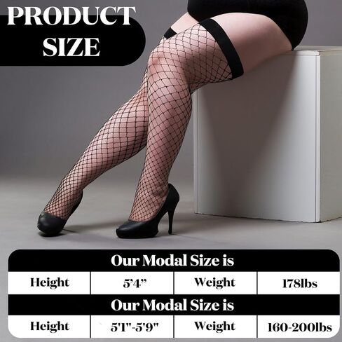 Janmercy 6 Pairs Women Fishnet Thigh High Stocking Elastic Band Top Sheer over Knee Silky Stockings for Women in Saudi Arabia