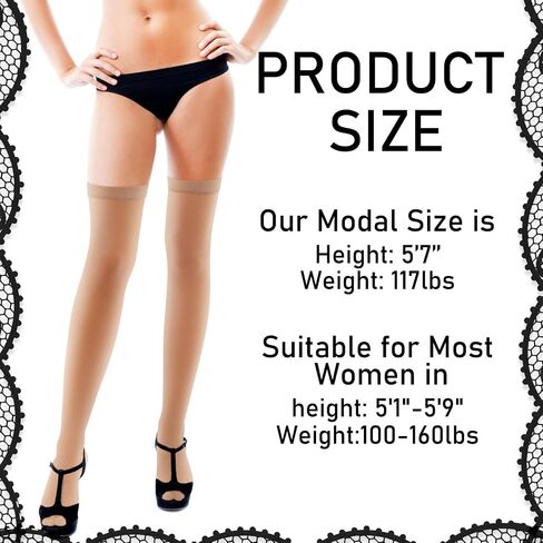 Janmercy 6 Pairs Women Fishnet Thigh High Stocking Elastic Band Top Sheer over Knee Silky Stockings for Women in Saudi Arabia
