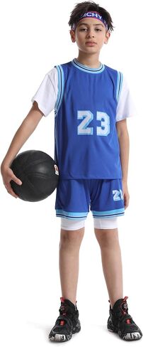 Roadbox Boys Compression Shorts with Pockets, Youth Performance Athletic Underwear Base Layer for Kids Football Running in Saudi Arabia