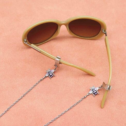 Sunglasses Chain Clip Around Neck Honeybee Eyeglasses Strap Holder Loop Glasses Necklace Lanyard in Kuwait
