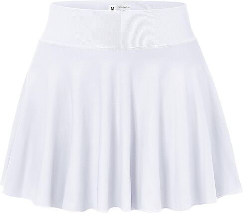 Easisim Women Mini Skirts Skort Flowy Basic Stretchy Flared Casual A-line Skirt with Pockets in Saudi Arabia