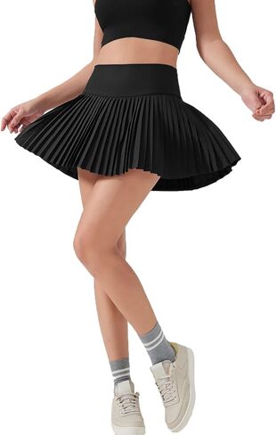 Pleated Tennis Skirts for Women High Waist Golf Skorts Workout Running Athletic Skirt with Pockets in Kuwait