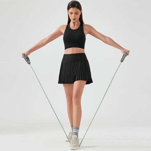 Pleated Tennis Skirts for Women High Waist Golf Skorts Workout Running Athletic Skirt with Pockets in Kuwait