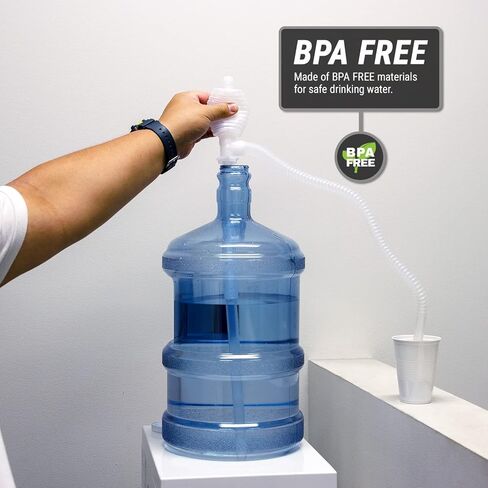TERA PUMP - Manual, Portable Siphon Pumps Up to 12 Liter per Minute - Multiuse Patented Suction Tube Can be Set Straight (Rigid) w/Additional Piece, Or Flexible For Irregular Shaped Containers in Saudi Arabia