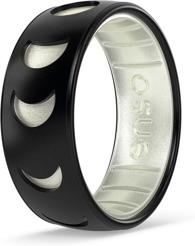 Enso Rings Etched Classic Silicone Rings - Etched Space Collection - Comfortable and Flexible Design in Saudi Arabia