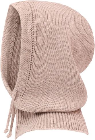 Lilax Hooded Scarf Hat for Women, Balaclava Knit Skull Cap Beanie Hat in Saudi Arabia