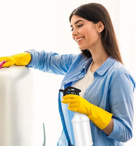 12 قطعة من زجاجات الرش البلاستيكية سعة 32 أونصة، زجاجات رش شديدة التحمل مضادة للتسرب، زجاجة مياه فارغة للحيوانات الأليفة، حلول تنظيف للحيوانات الأليفة، زراعة رذاذ الكحول مع فوهة قابلة للتعديل وملصق (أزرق، أبيض) in Kuwait