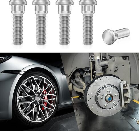 5PCS M12x1.5 Car Wheel Studs, Wheel Bolts, 90942-02049 90942-02037 Steel Tire Studs, Car Accessories Lug Bolts Secure Wheel Hubs Compatible with Toyota Prizm Nova ES300 IS250 (5PCS) in Kuwait