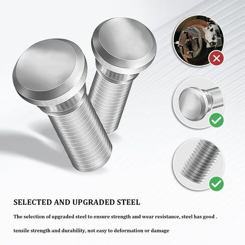 5PCS M12x1.5 Car Wheel Studs, Wheel Bolts, 90942-02049 90942-02037 Steel Tire Studs, Car Accessories Lug Bolts Secure Wheel Hubs Compatible with Toyota Prizm Nova ES300 IS250 (5PCS) in Kuwait