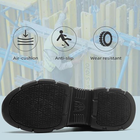 Work Boots Men Women Lightweight Comfortable Steel Toe Boots Non-Slip Safety Boots in Saudi Arabia