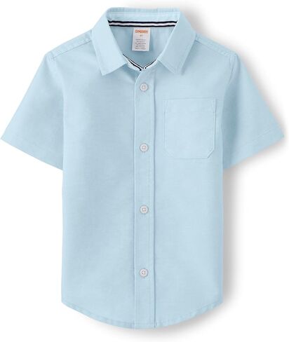 Gymboree,Boys,Matching Family Short Sleeve Button Up Shirt Dad, Big Kid, Toddler,Red/Blue Woven,3T in Saudi Arabia