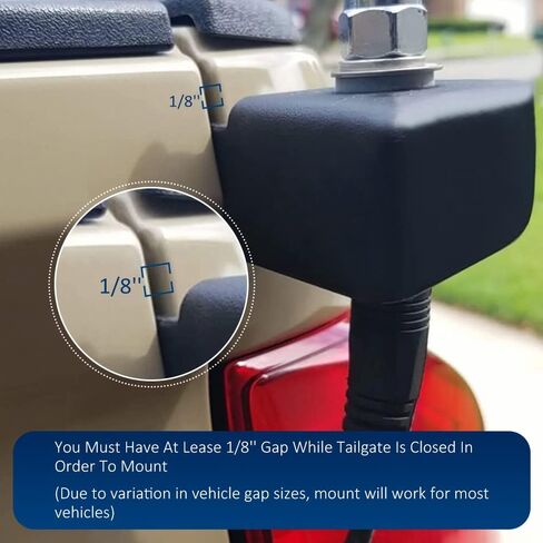 Tacoma Tailgate Pods Mount CB الهوائي LED LED Whip Light Mounting Bracket Mounting Mounder Abser in Kuwait