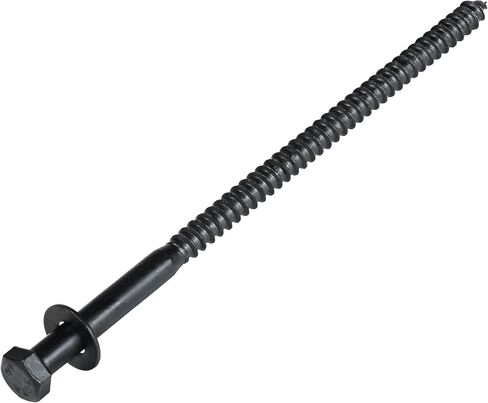 3/8 x 3 (50 Pack) Lag Screw Kit, 50 Screws and 50 washers, Ceramic Black Ruspert Coating for Exterior Use by Makers Bolt in Saudi Arabia