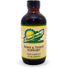 Youngevity Bone and Tissue Support - Organic & Wild Crafted Herbs - White Oak Bark, Skullcap, Oatstraw, Hydrangea, Marshmallow, Mullein, Wormwood, Lobelia - Good Herbs - (4 Fl Oz)