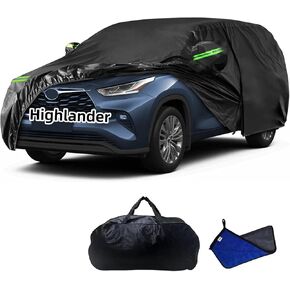 2025 Upgraded Car Cover for Toyota Camry LE XSE XLE Hybrid SE Sedan 1996-2025, Waterproof Full Exterior Car Covers Windproof Snow Proof Rain Sun Hail Protection with Door Zipper & Inner Cotton