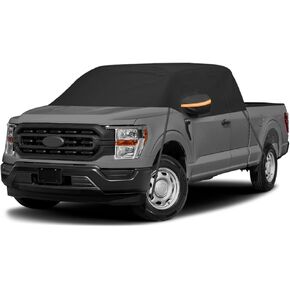 Car Cover for Full-Size Truck Crew Cab, Truck Cab Cooler Sunshade Roof Cover Compatible with Ford F-150, Chevy Silverado, Dodge Ram, GMC Sierra, Toyota Tundra, Nissan Titan