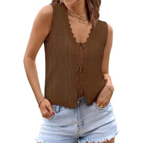 TIB TIX TOPS TOPS TRENDY 2025 Summer v رقبة أكمام سترة سترات أزياء
