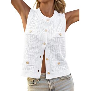 SAODIMALLSU CABEL CABENT CABENT SWEETER BUNTER BUNTER DOWN SLEEVELESS BRIC TAPH TOPS CREW NECT Summer Cardigans