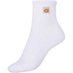 Smirk Co. Pilates Socks - Extra Grip, Adaptive Flex-Fit Non-Slip Socks for Yoga, Hospital, Barre, Sports & Home Use for Women
