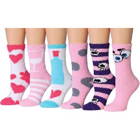 Tipi Toe Women للسيدات 3 و 6 أزواج مريحة من الألياف الدقيقة الناعمة المضادة للهدوء الجوارب الجوارب الشباك في الأحجام 9-11