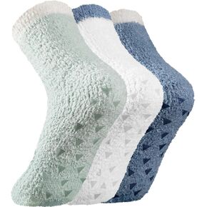 Premillow Slipper Socks for Women - Fuzzy Socks for Women, Non Slip Socks Women Hospital Socks with Grips Winter Fluffy Sock