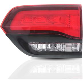 مجموعة أضواء الذيل متوافقة مع 2014-2022 Jeep Grand Cherokee Left Driver Side Light الخارجي ، استبدل OE#68236105AB ، إطار أسود