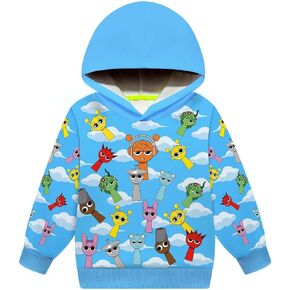 Boys Cartoon Hoodies Music Game Sweartshirts Kids Novelty Hoodie Clothes