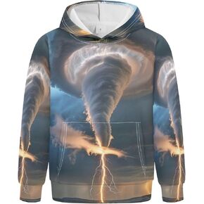 Hoodies Kids for Girls Boys ، Pullover Hooded Toddler Sweatshirt spinshirt Kids Long Sleeve Hoodie