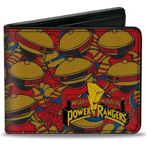 محفظة Rangers Power Rangers ، BIFOLD ، MMPR Power Rangers Alpha 5 Pose ، جلد نباتي