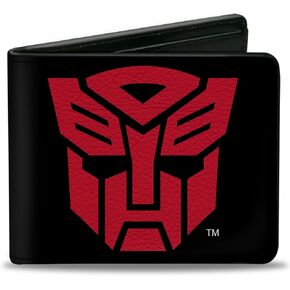 Hasbro Wallet, Bifold, Transformers Autobot Shield Black Red, Vegan Leather