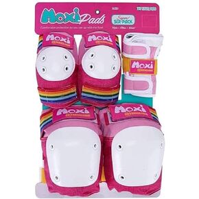 187 وسادة Killer Pads للركبة أثناء التزلج، ووسادات للكوع، وواقيات للمعصم، مجموعة مكونة من ستة قطع، كركديه، صغيرة/متوسطة in Kuwait