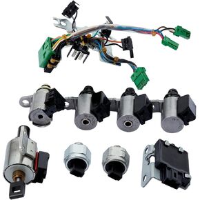 9PCS CVT JF011E صمامات النقل صمامات جسم ملفات الألفية المتوافقة مع Nissa n Altim A Rogue Sentra Dodg E Caliber
