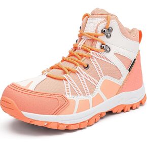 R CORD Kids Hiking Boots Waterproof Outdoor Ankle Boots Anti-Slip Walking Shoes Hiking Shoes for Camping