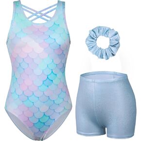 beautyin Gymnastics Leotards for Girls Dance Unitards Shorts Outfits Activewear
