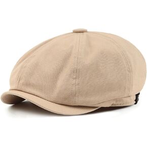 Zylioo M L XL 2XL Newsboy Cap for Men,Oversized Flat Caps for Big Heads,Large Gatsby Cabbie Hats,Cotton Driving Cap
