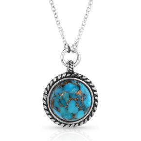Montana Silversmiths Netclace Womens Dream Out West Turq 18 "NC5649