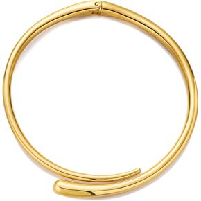 LILIE&WHITE Gold Collar Necklace For Women Choker Necklace Adjustable Open Gold Chunky Necklaces Trendy Hypoallergenic Chunky Choker Collar Statement Necklace Chic Jewelry