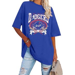 Baseball Oversized Shirts for Women Baseball Graphic T Shirts Game Day Casual Short Sleeve Tee Tops