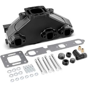 A-Premium Marine Exhaust Manifold with Hardware Kits Replace# 18-1952-1 - Compatible with Mer-Cruiser 4.3L V6 262(cu. in) 1985-2002 & GM V6 229 262 (cu. in. Eng) & 175, 185, 205 Model Engines