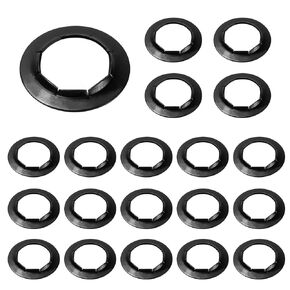 Dolly Wheel Lock Washer Replacement for Hard-to-Find Push-On Pushnuts, 5/8" Push Nut Locking Washer Fit for Hand Truck 5/8" Axle Rod Push, Phosphate + Oil, 20 Pcs.