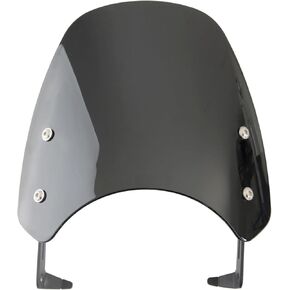 Motorcycle Windshield Deflector with Bracket Double Bubble Windscreen Fit for Bonneville Scrambler 1200 XE XC BE 2019 2020 2021 2022 2023 Wind Shield Screen Visor Flyscreen, Black