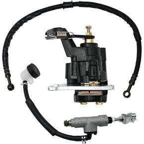 Rear Brake Caliper + Brake Master Cylinder + Hose Replacement for Honda TRX400EX 400EX 1999-2004, Replaces# 43510-HN1-006 43250-HN1-006 43310-HN1-003