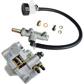Rear Brake Caliper & Master Cylinder Set Compatible with Polaris Magnum 325 500 Scrambler 400 500 Trail Blazer 250 400 Trail Boss 325 330 Xpedition 325 425 Xplorer 250 400 Part # 1910449
