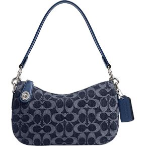 Coach Swinger Shoulder Bag in Signature Denim, LH/Deep Blue Multi