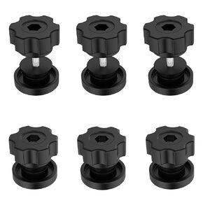 6000 6 Pack UTV Tie Down Anchors to Compatible with Polaris RZR 2014-2023 XP 1000 / Turbo/Turbo S Tie Down Anchor Kit, Bed Anchors Accessories with 1" Hole