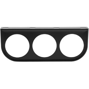 2inch 3 Hole Gauge Mount Holder, Car Dashboard Meter Iron Holder Triple Instrument Panel Shell Gauge Mounting Bracket (Black)