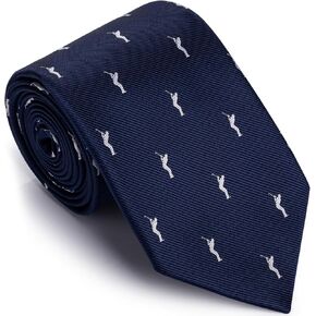 AMITER Woven Necktie with Golfer Pattern, Mens Skinny Neck Ties for Golf Player