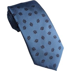 Paw Print Necktie, Paw Print tie, Veterinarian Necktie, Veterinarian Tie, Vet tech gift for men, veterinarian gift for men, dog trainer necktie, dog trainer gift for men, animal lover necktie
