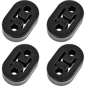 4 PCS Car Exhaust Rubber Hanger, Exhaust Insulated Muffler Hanger with 2 Holes 12mm (0.47"), Shock Absorbent Muffler Bracket Mount for Most Vehicles, Car Accessories