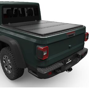 AUTOSAVER88 FRP Hard Tri-fold Truck Bed Tonneau Cover Compatible with Jeep Gladiator JT 2020 2021 2022 2023 2024 2025 5 ft Bed with Trail Rail System